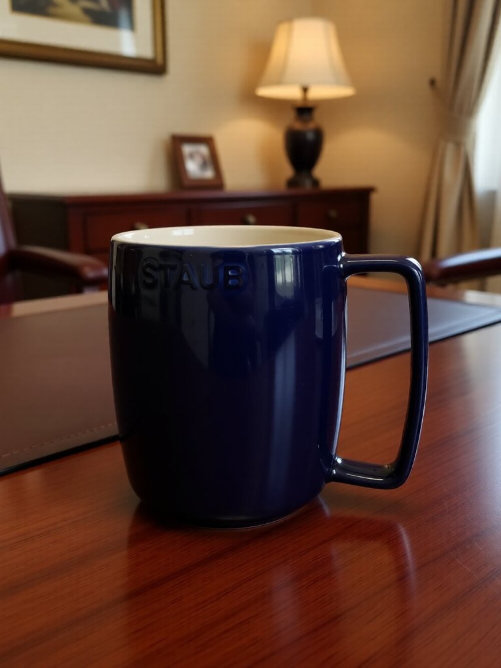Staub Dark Blue Ceramic Coffee Mug 16oz